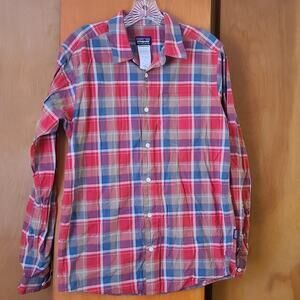 Mens Patagonia Fezzman LS Plaid Shirt Small Organic Cotton Streetwear Gorpcore